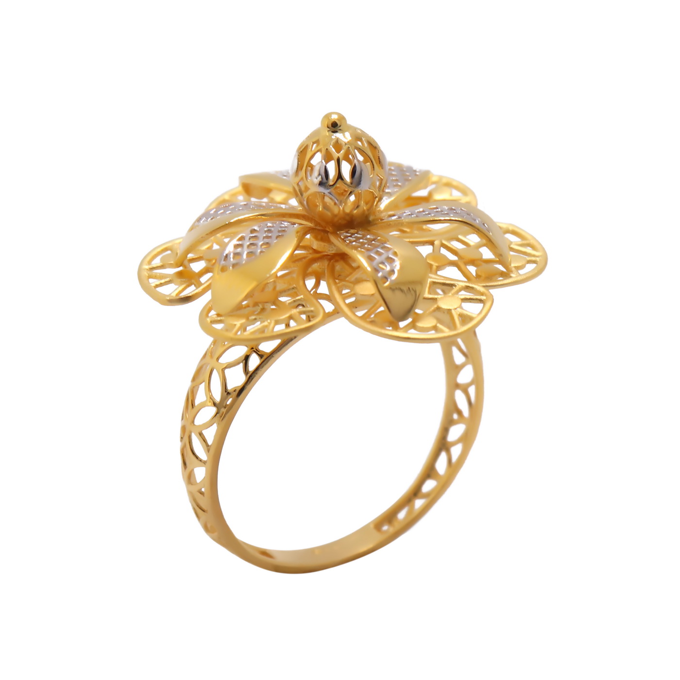 22k yellow gold graceful ring - Image 2