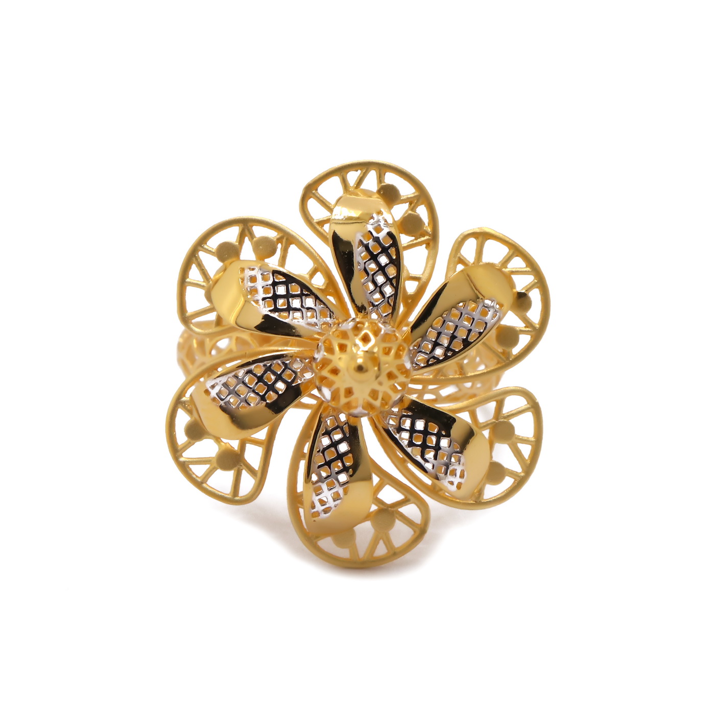 22k yellow gold graceful ring