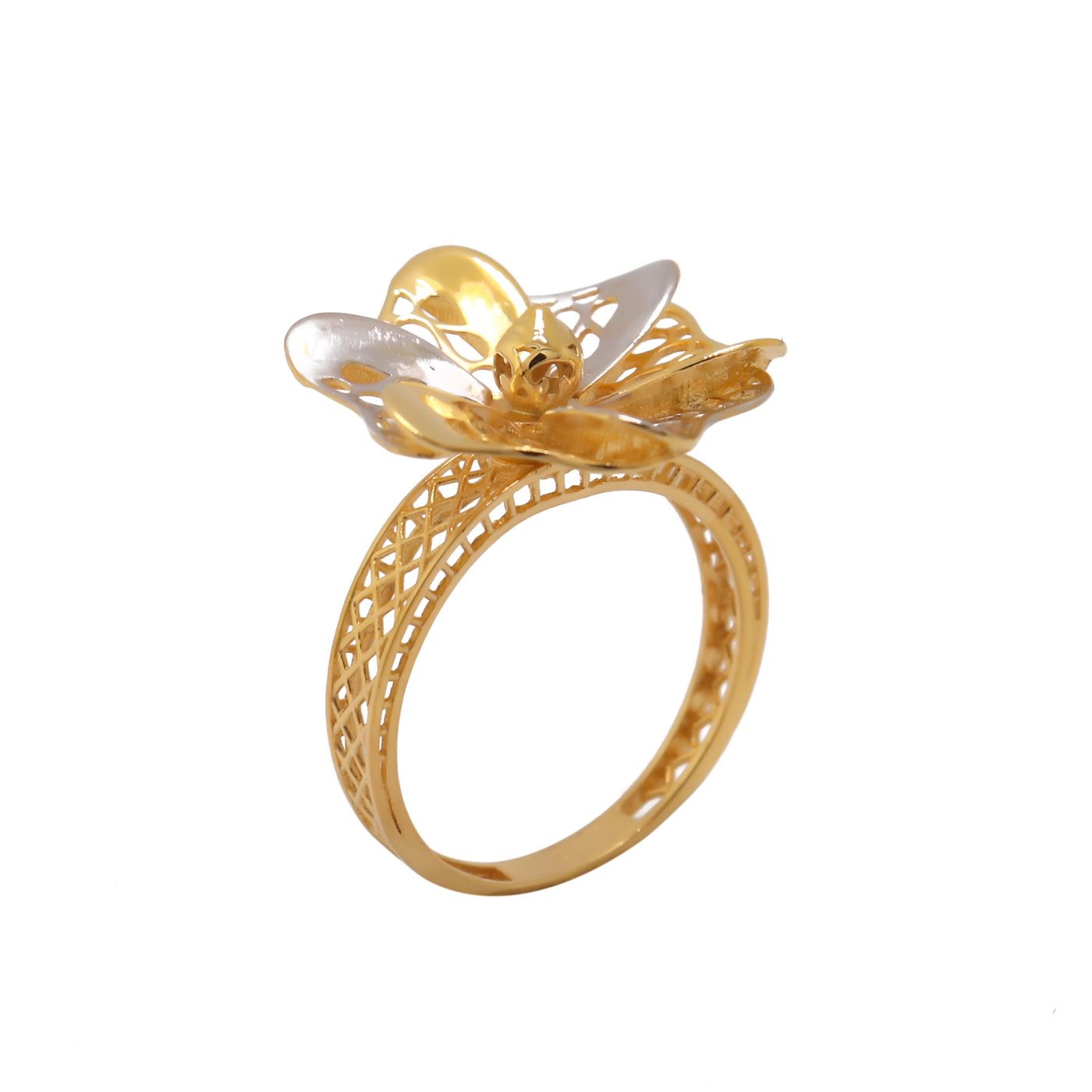 22k yellow gold flora aura ring - Image 2
