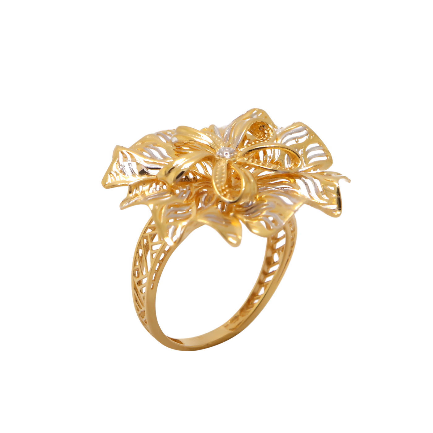 22k yellow gold frills of charm ring - Image 2