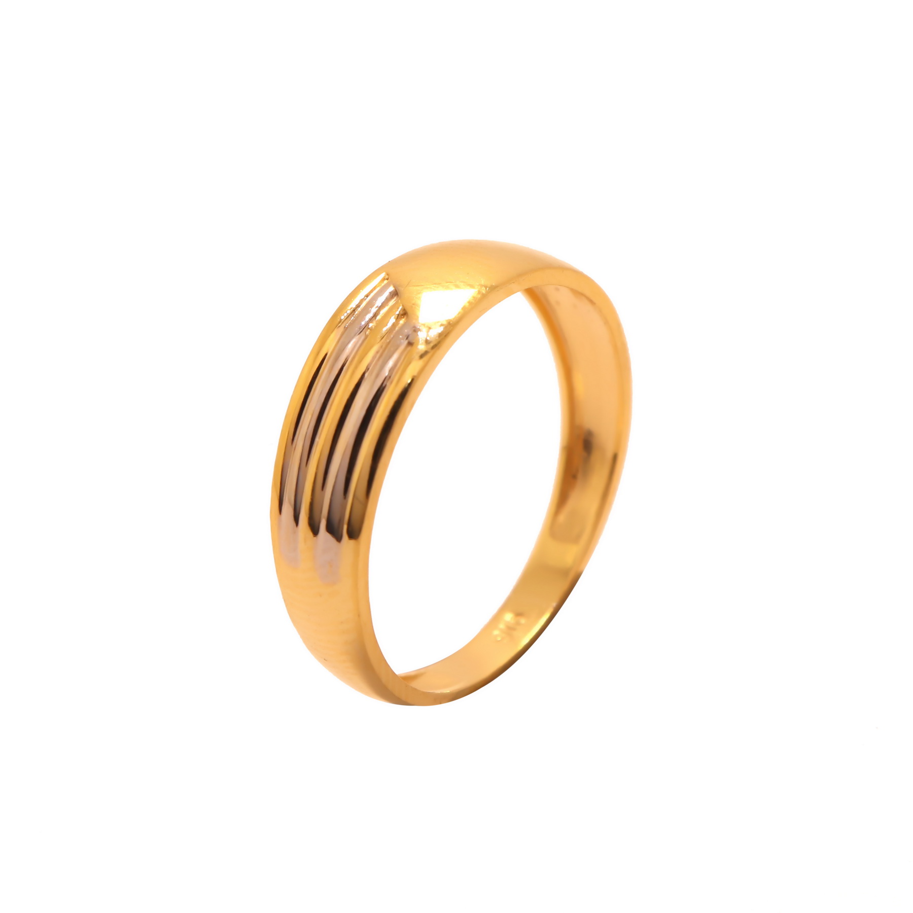 22k yellow gold plain corinna bands - Image 2