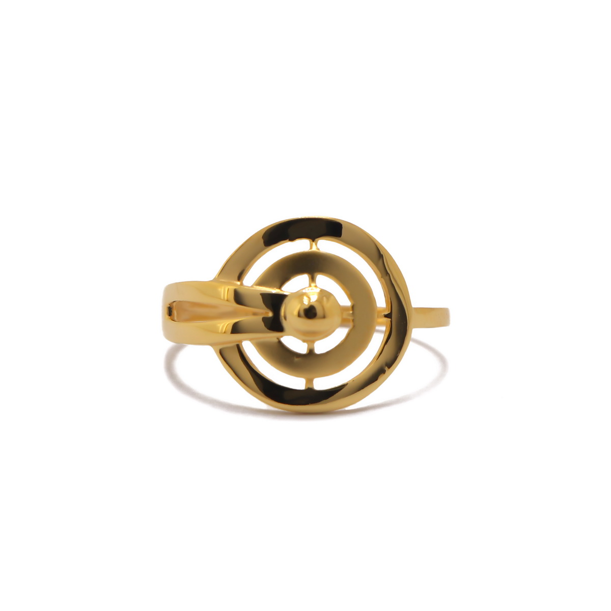 22k Gold Plain Orbit Ring - Image 2