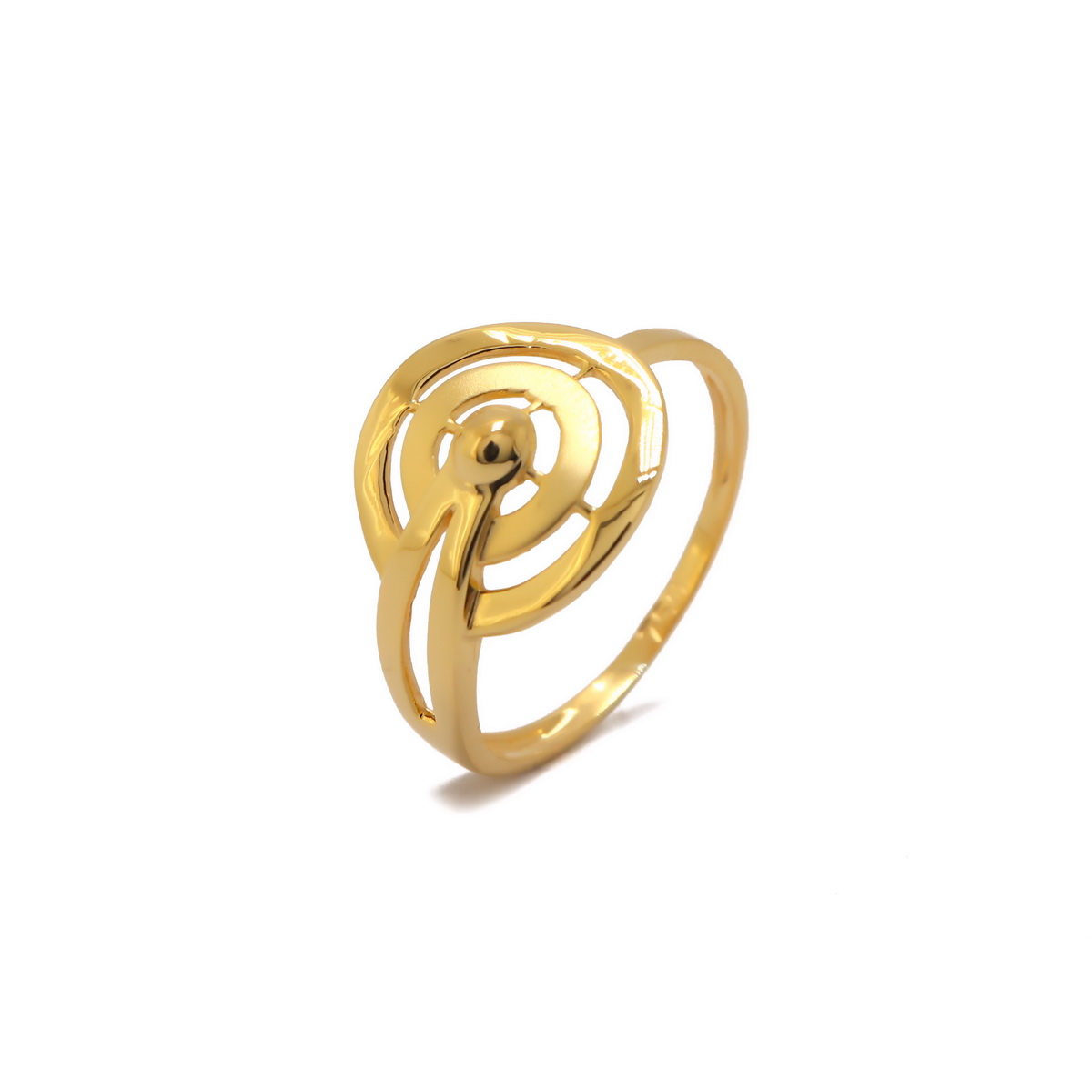 22k Gold Plain Orbit Ring