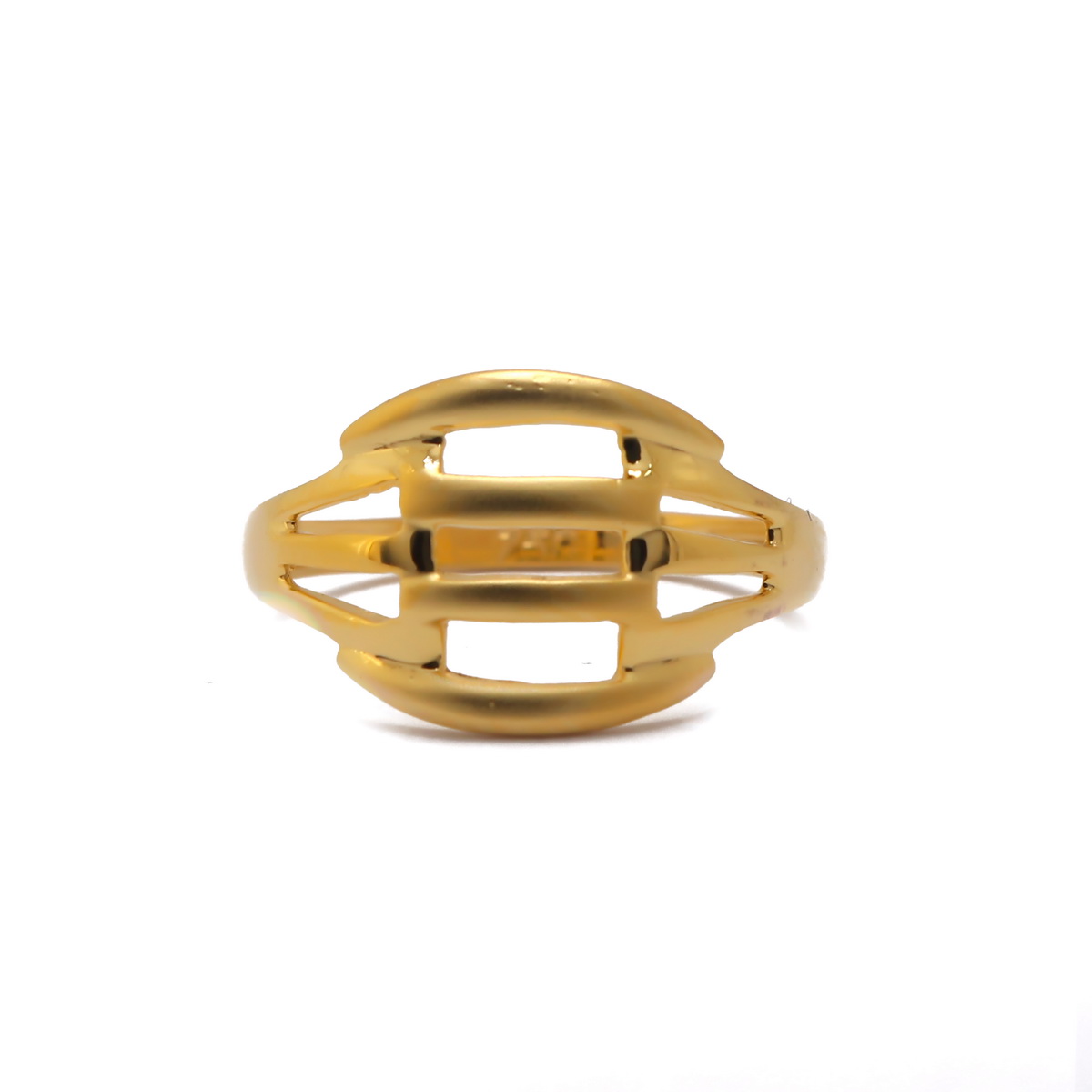 22k Gold Plain Ladder Ring - Image 2