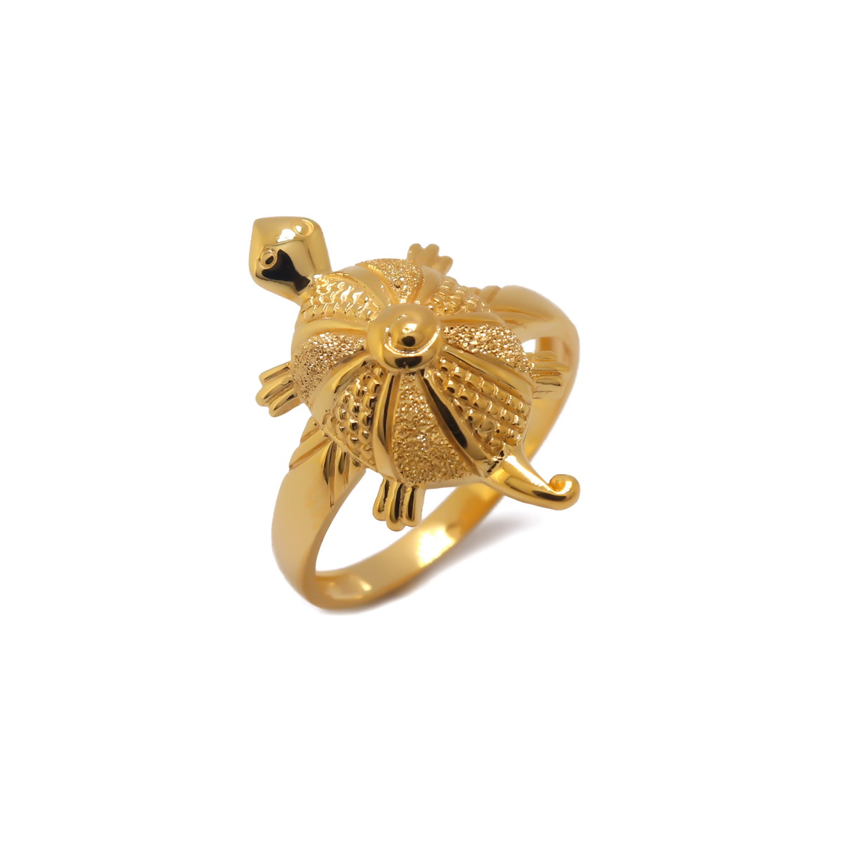 22k Gold Plain Turtle Ring