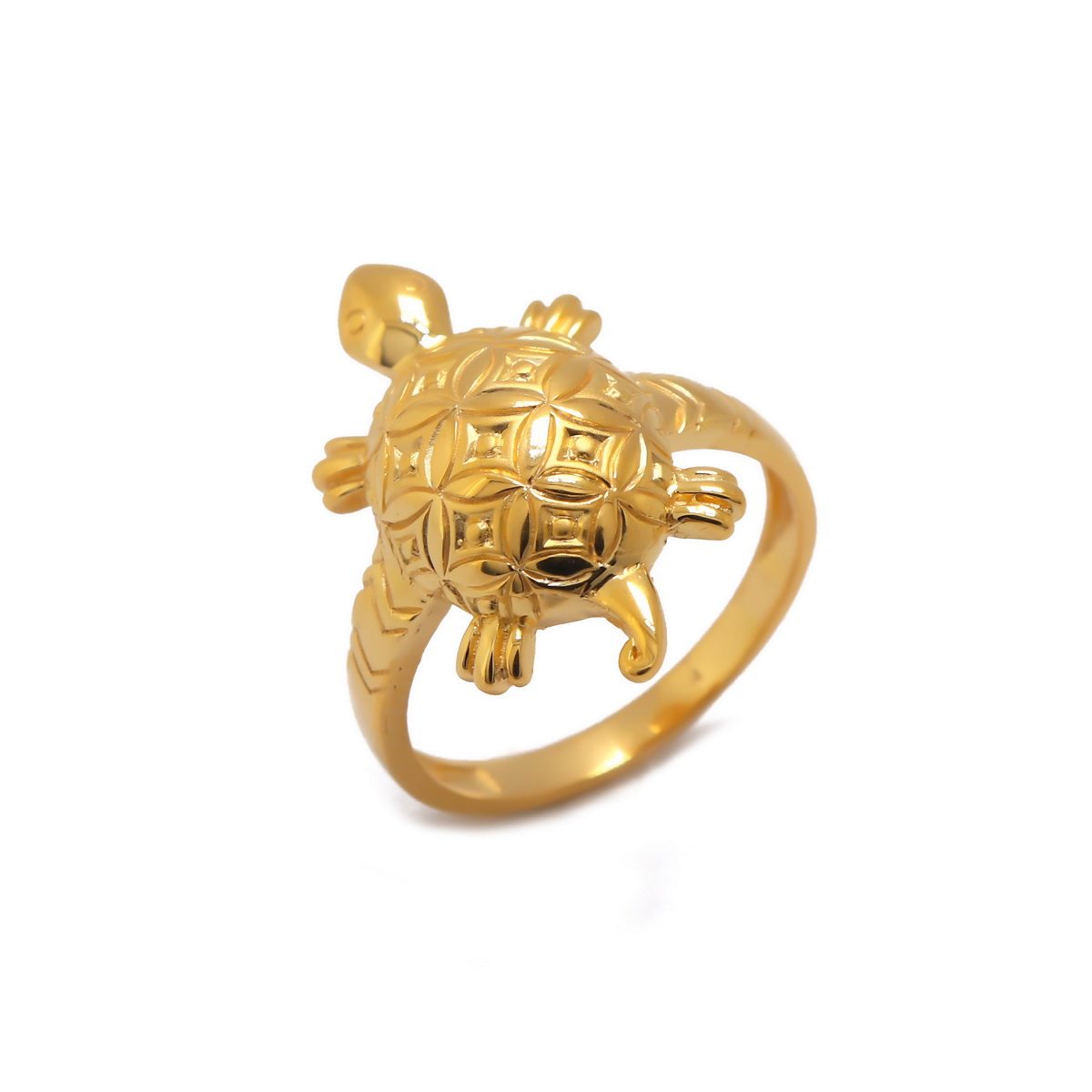 22k Gold Plain Turtle Ring