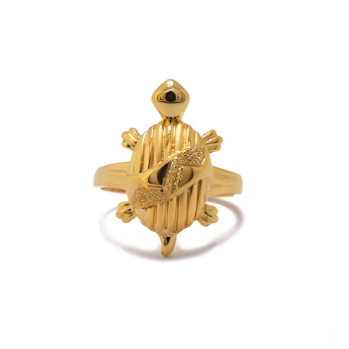 22k Gold Plain Turtle Ring - Image 2