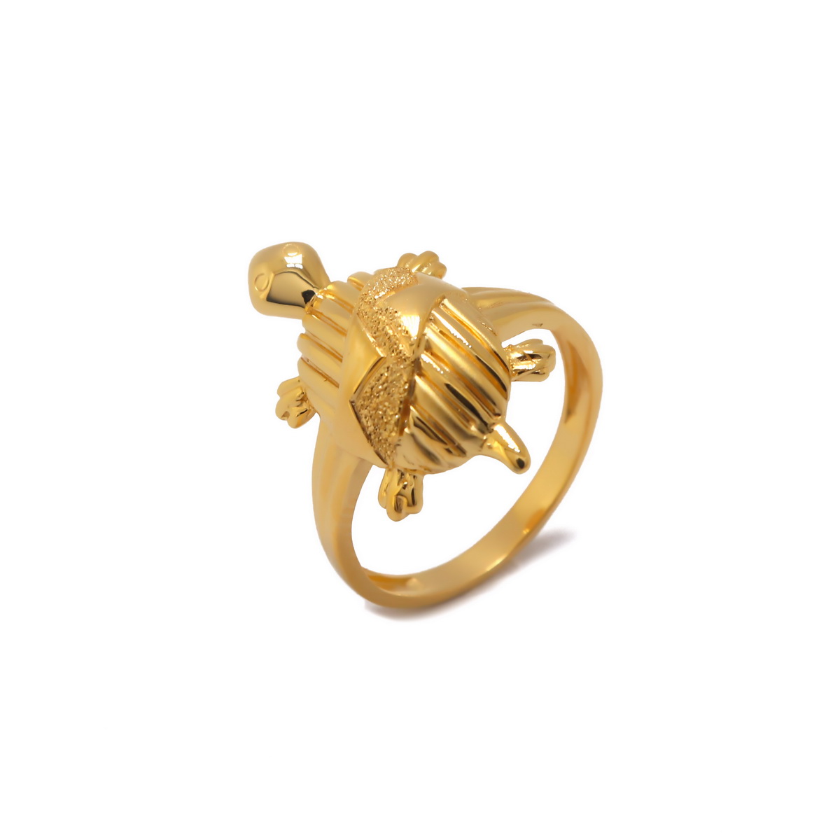 22k Gold Plain Turtle Ring