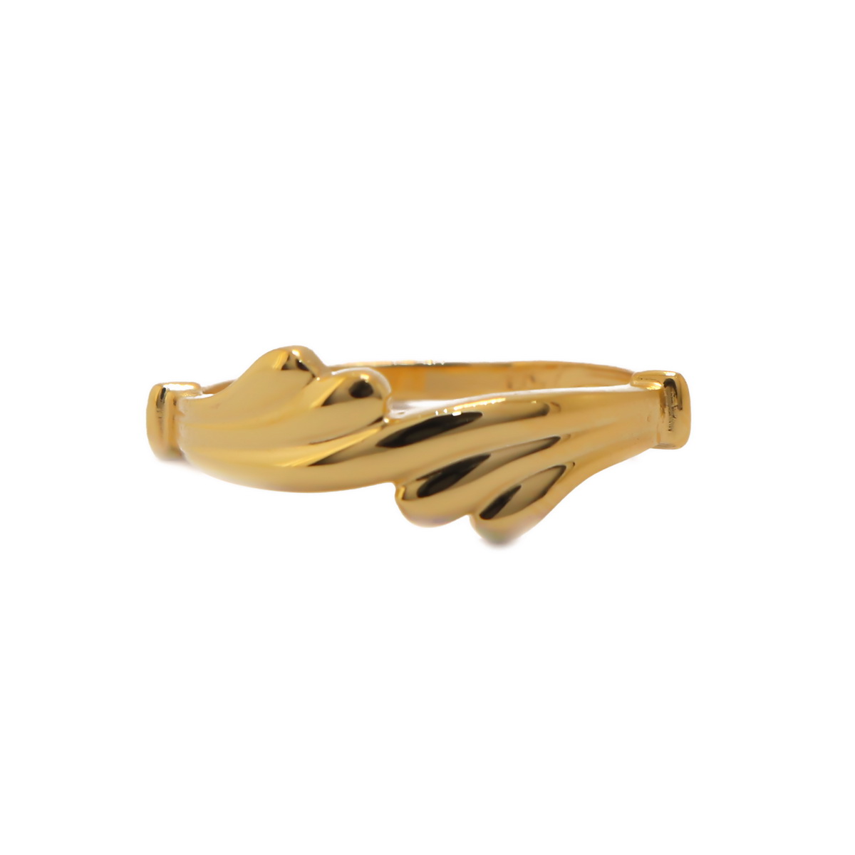 22k Gold Plain U n Me Ring - Image 2