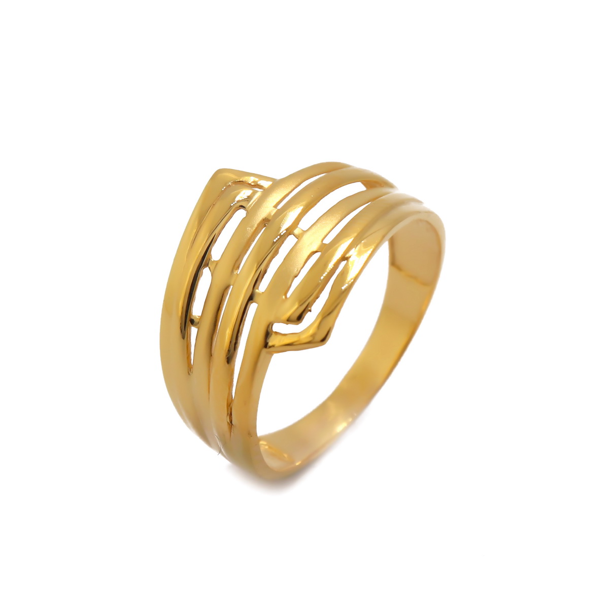 22k Gold Plain Perfect Symmetry Ring
