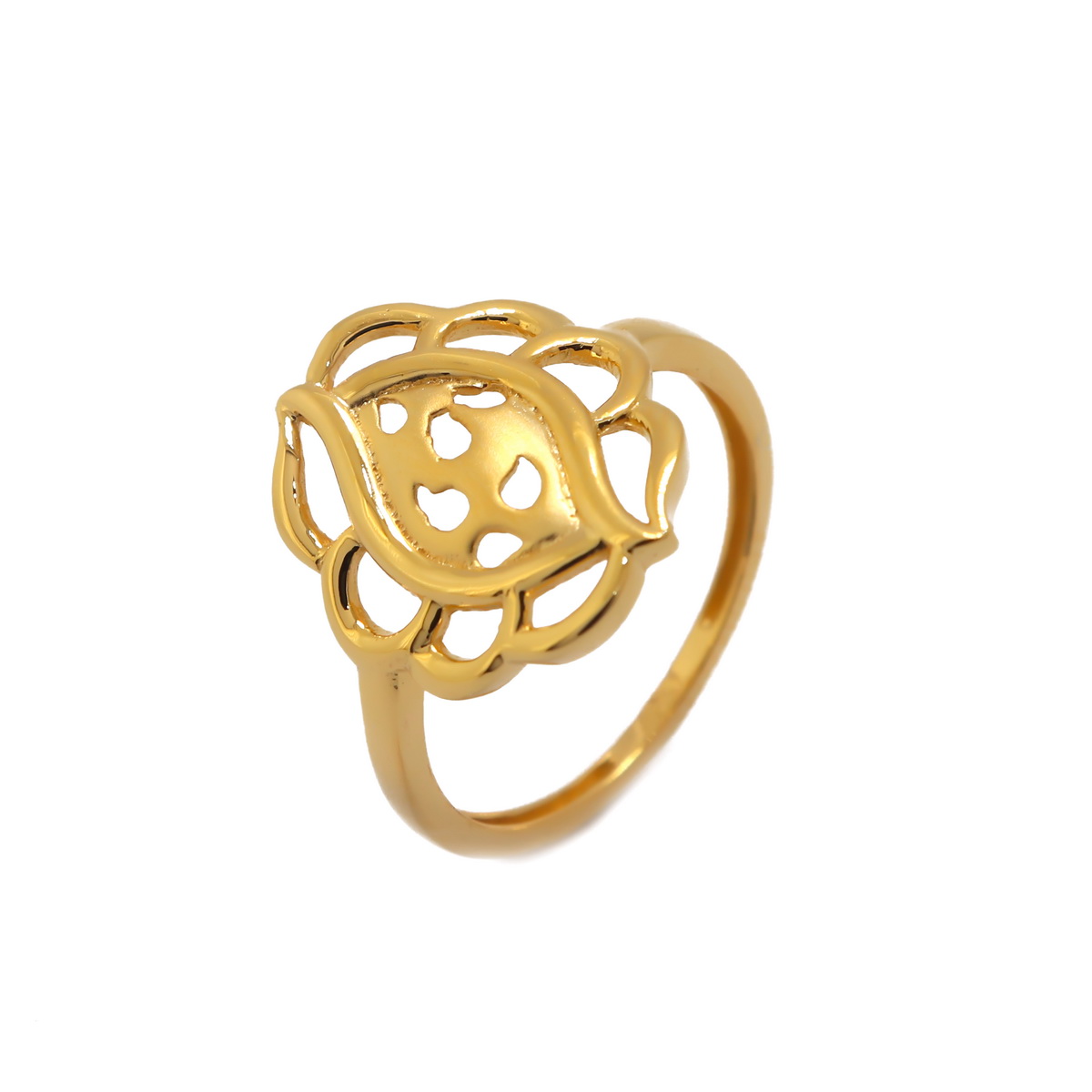 22k Gold Plain Traditional Ring