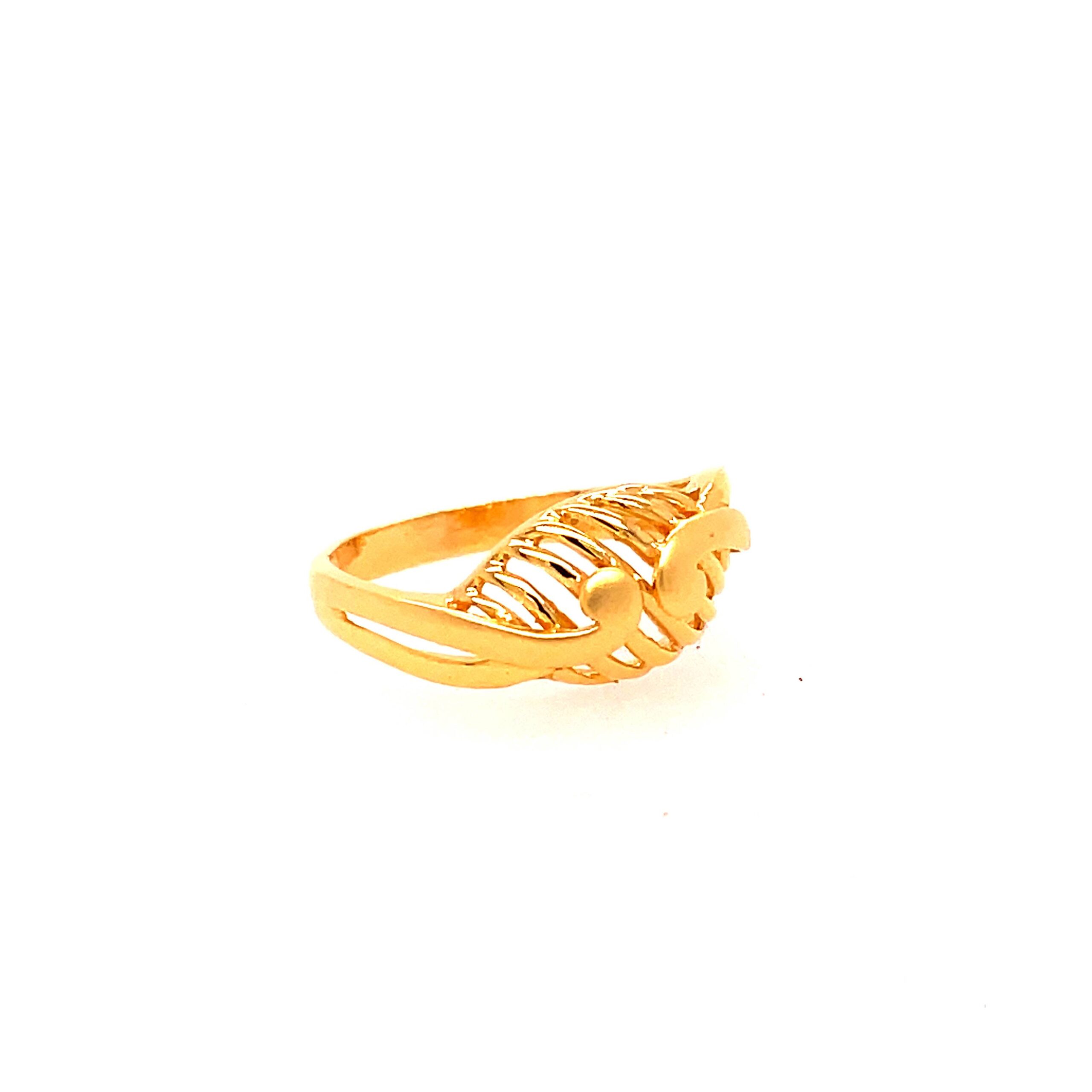 22k Gold Plain Ring