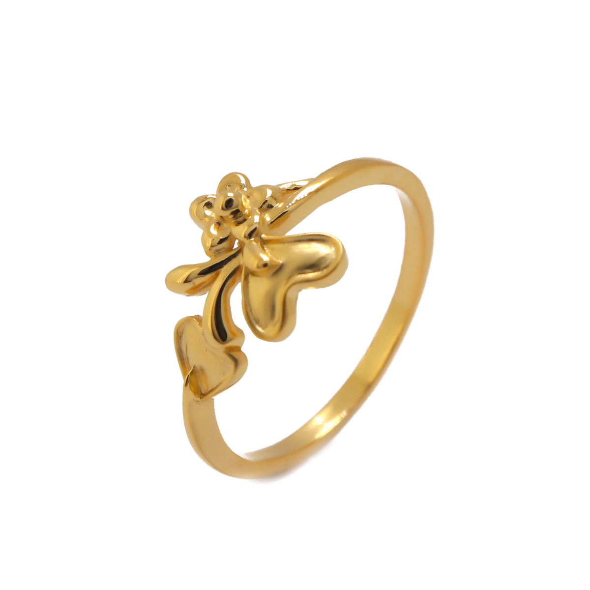 22k Gold Plain Two Net Ring