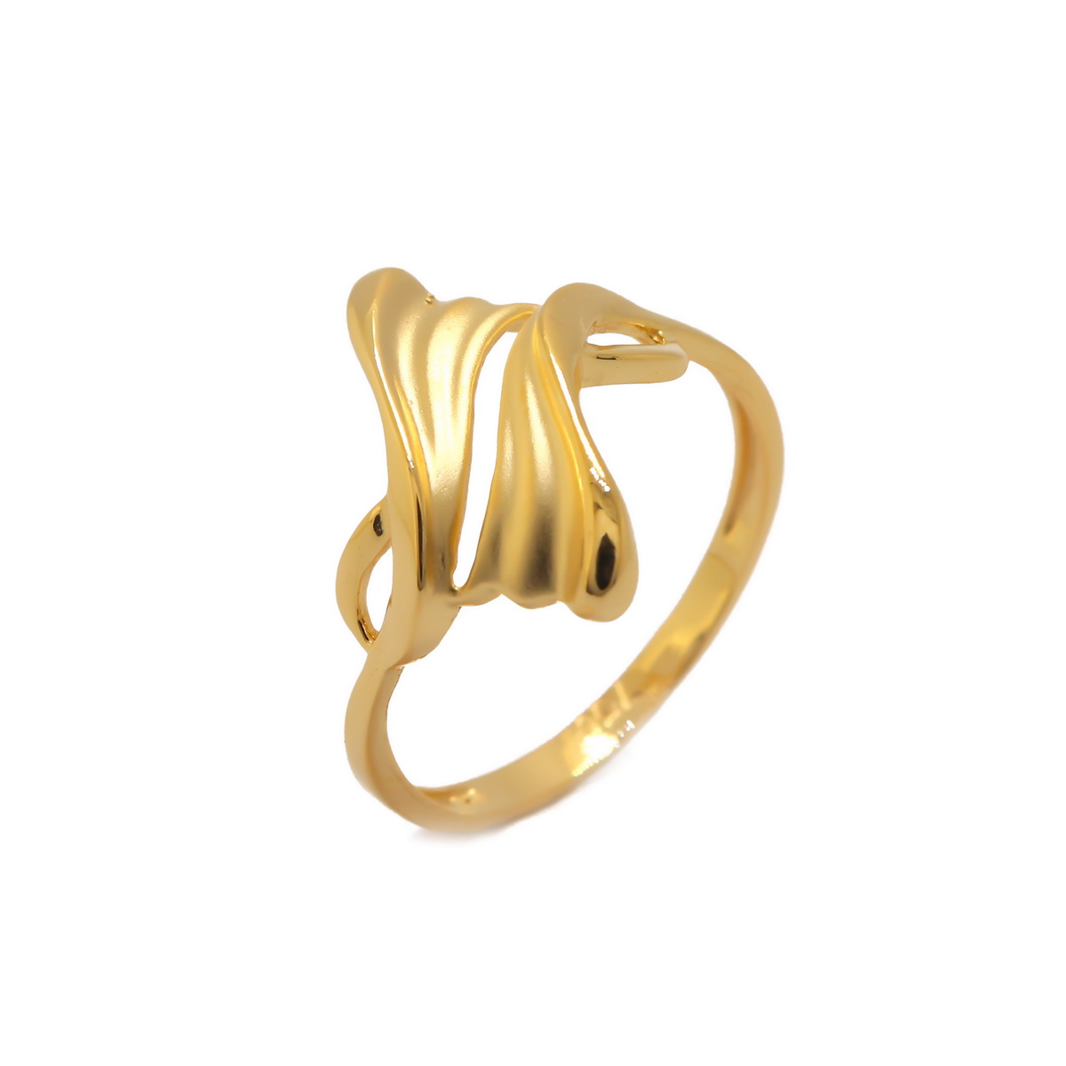 22k Gold Plain Classic Curvy Ring