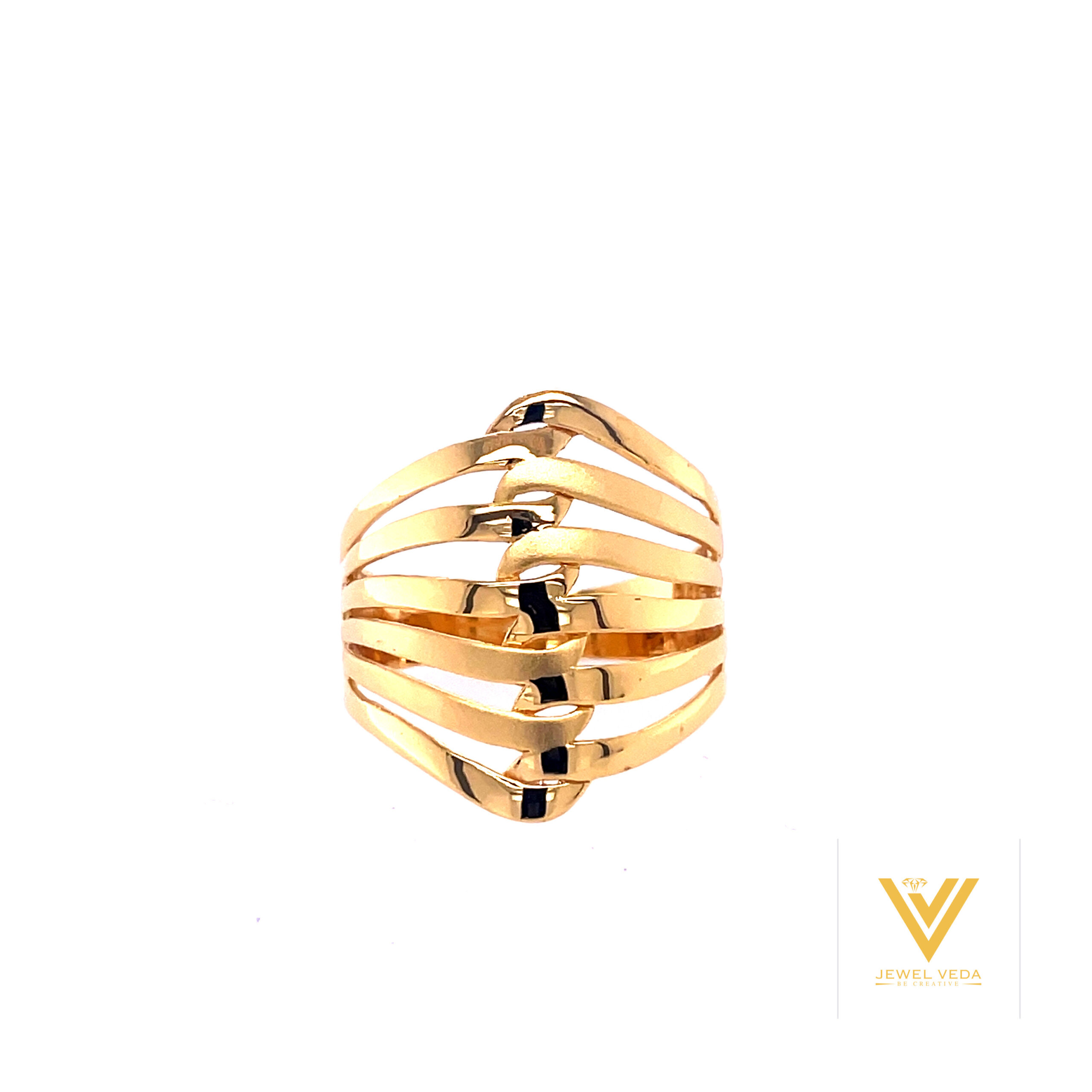 22k Gold Plain Orbit Ring - Image 3