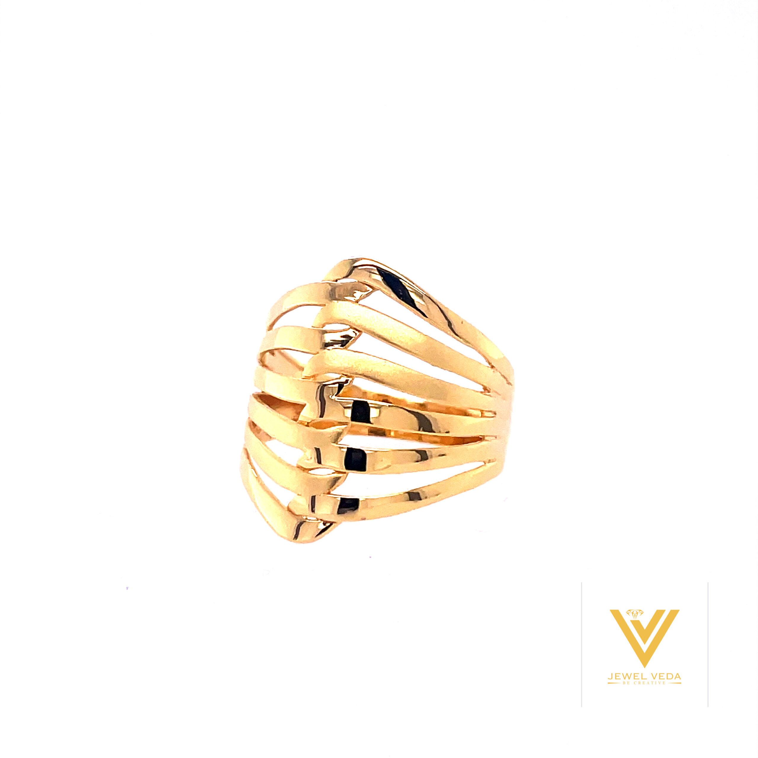 22k Gold Plain Orbit Ring - Image 2