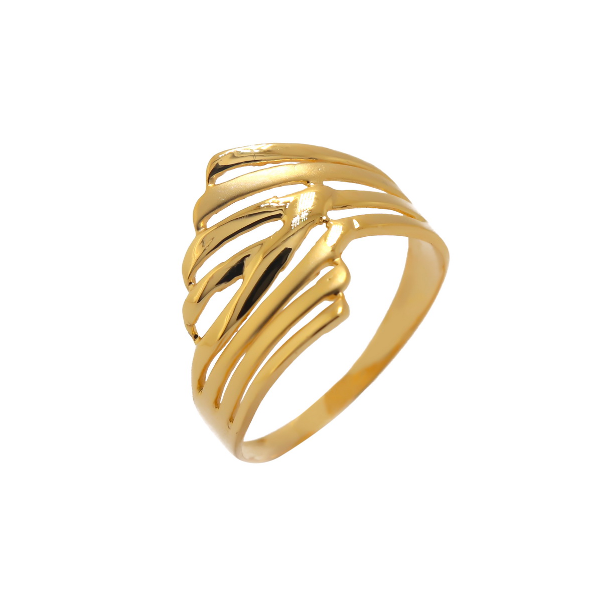 22k Gold Plain Swan Shaped Ring