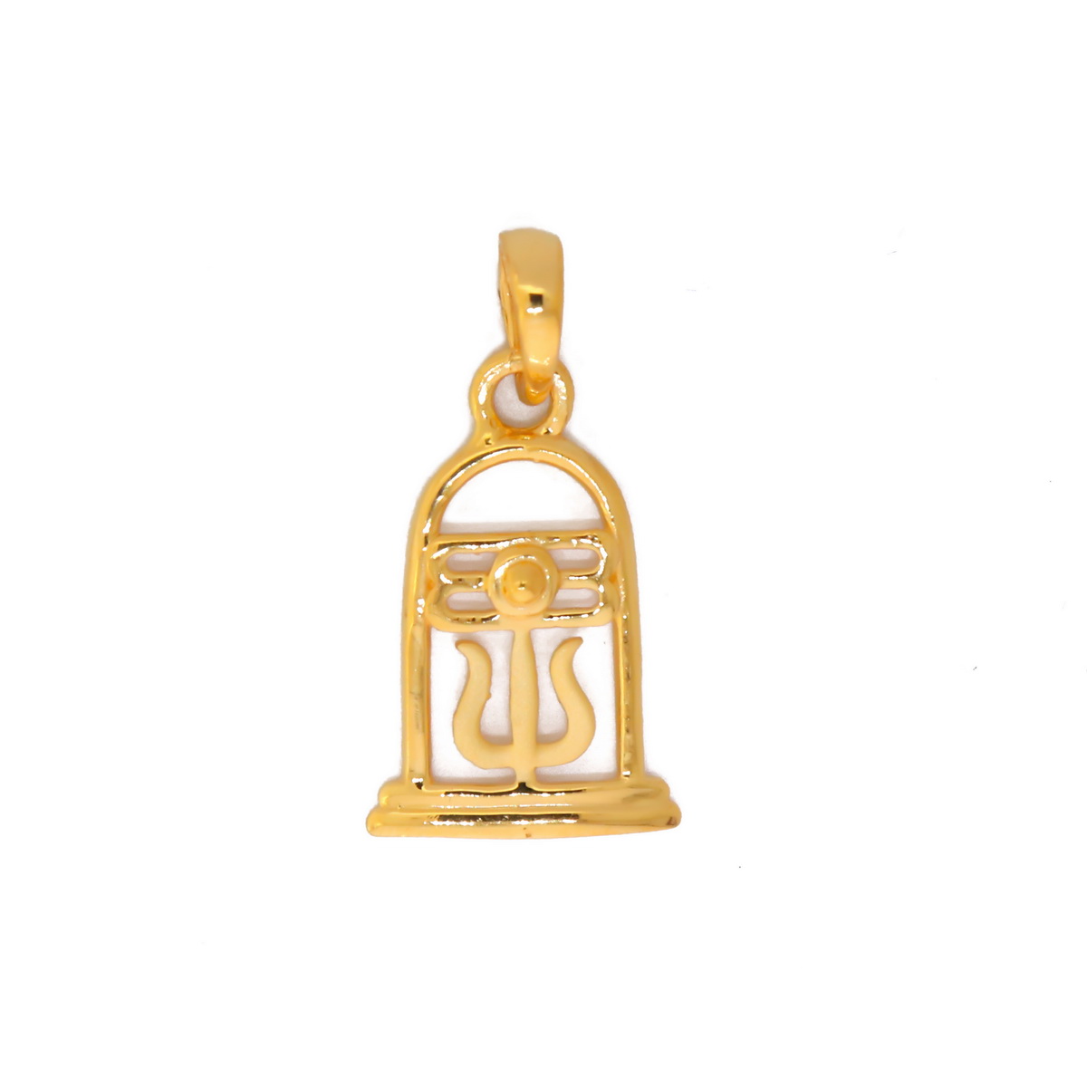 22k Yellow Gold God Shiva With Trishul Penadant