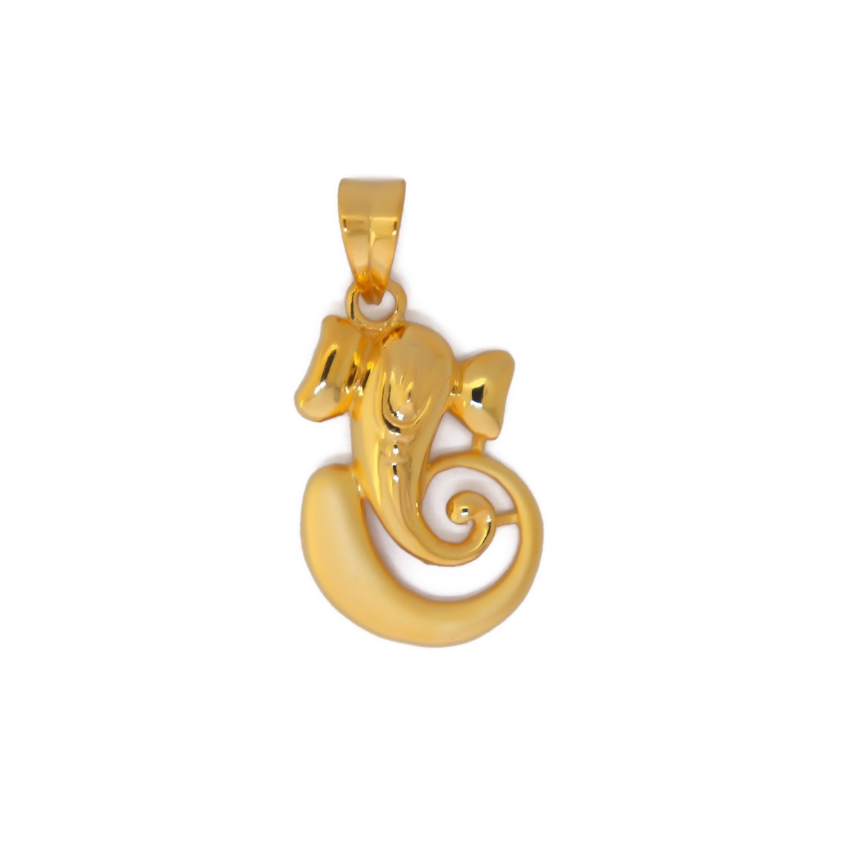 22k yellow gold god ganesh pendant