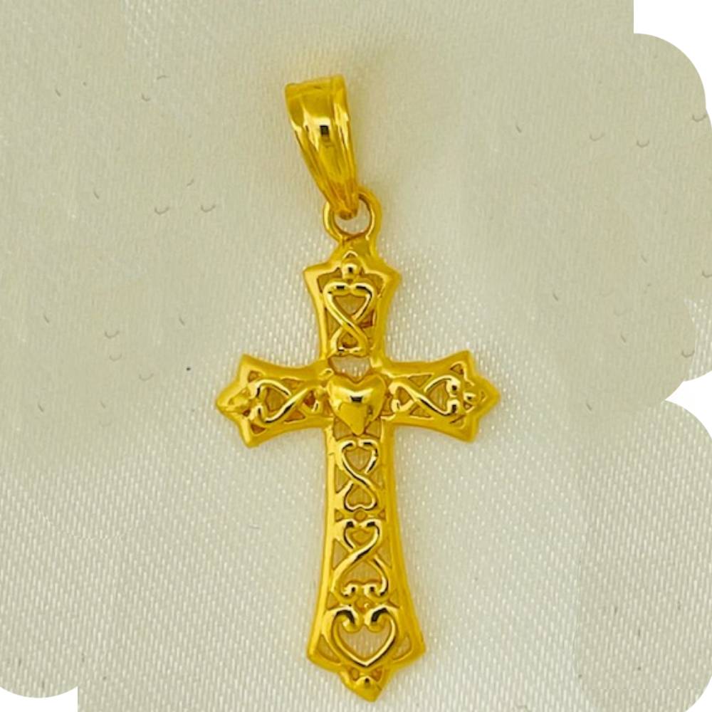 916 Gold Jesus Cross Pendants