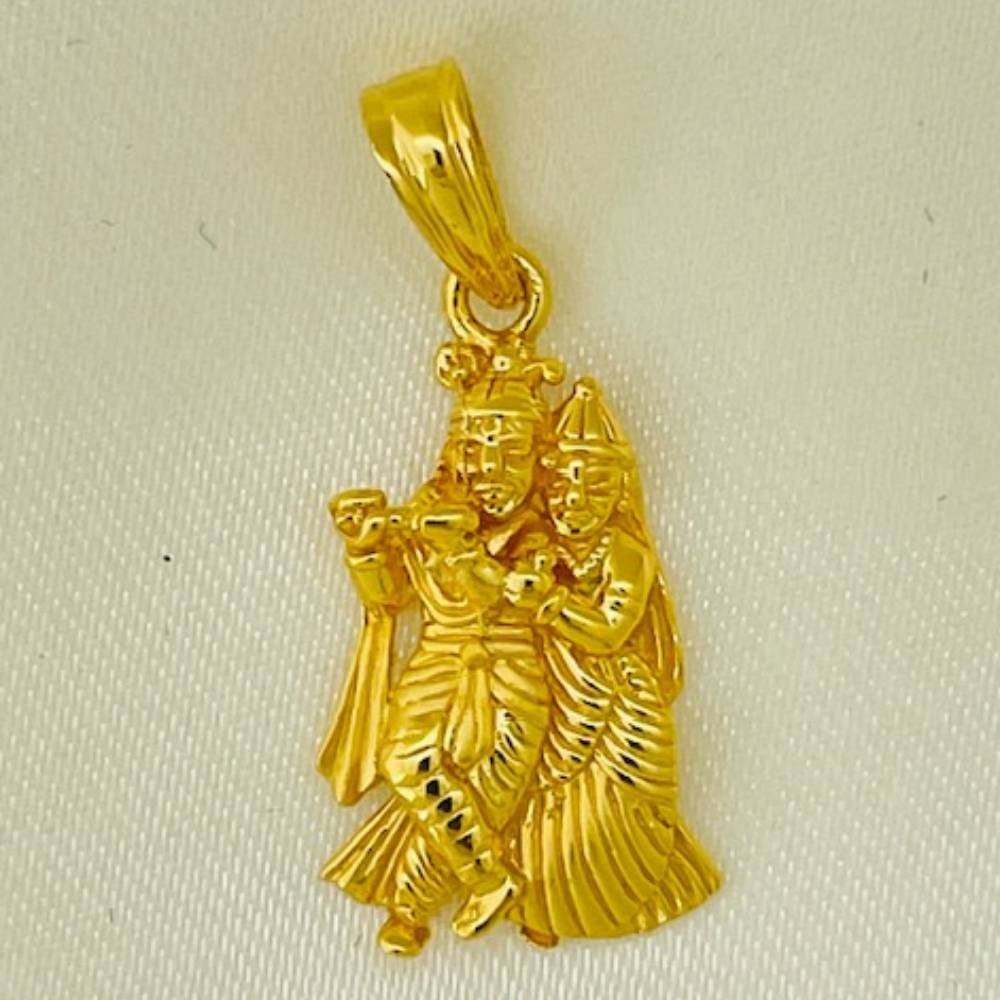 22k gold lord radhekrishna pendants