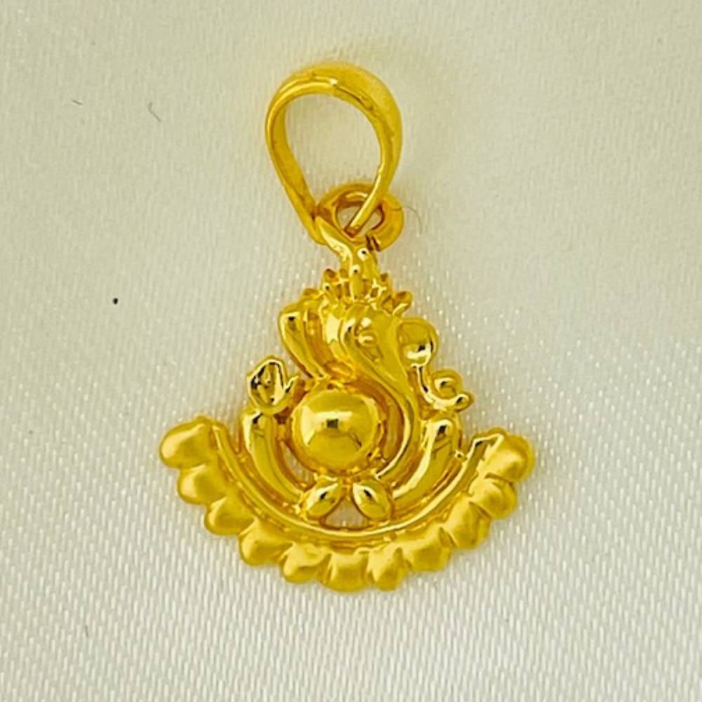 916 Gold Solid Ganpatiji Pendants