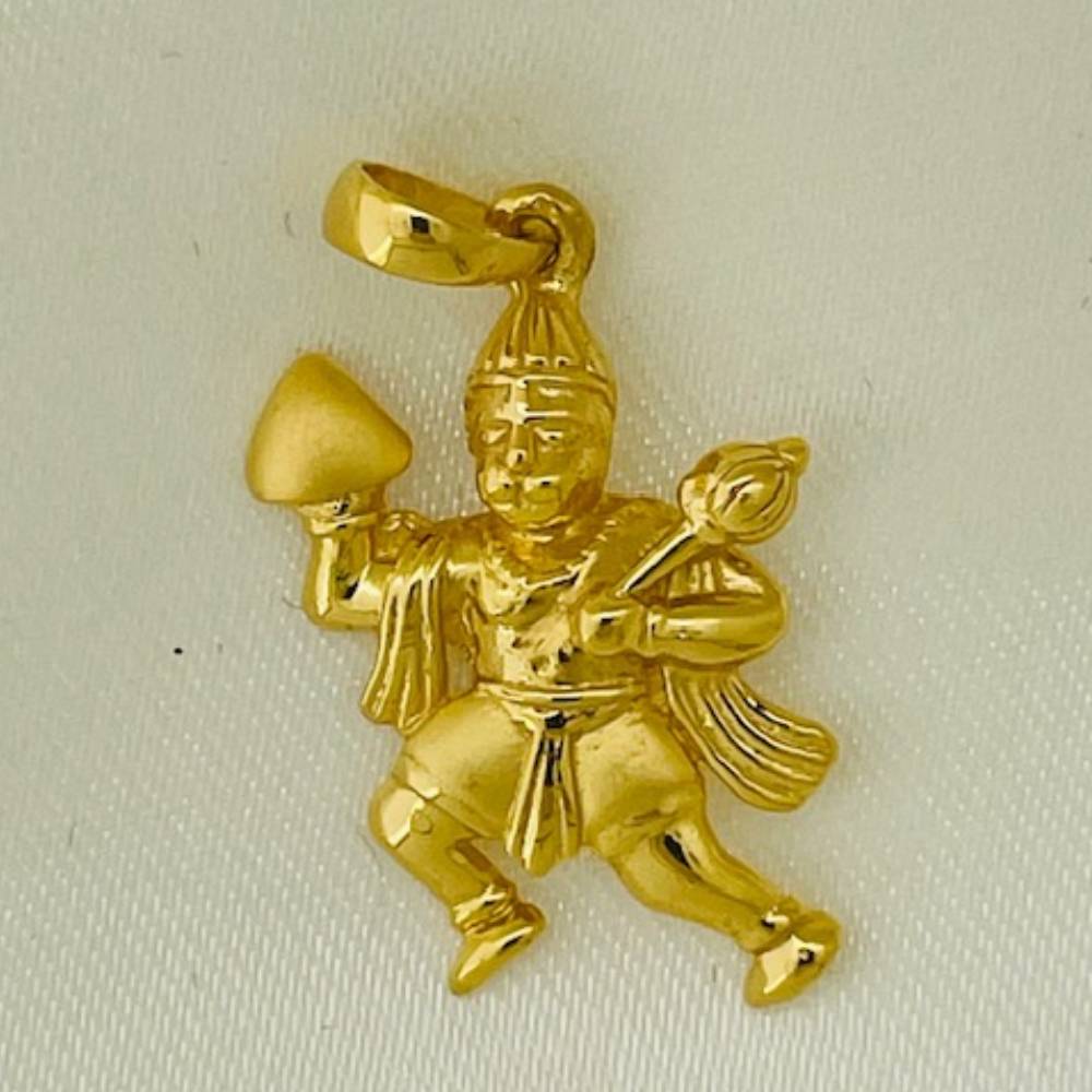 916 Gold Plain Hanumanji Pendants