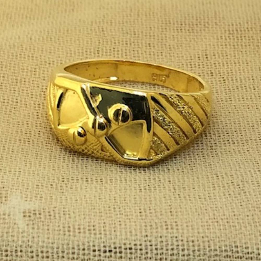 22K Gold Plain Engagement Ring