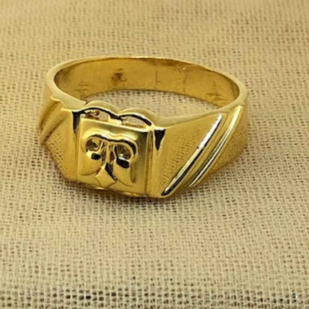 22K Gold Plain Ring For Gents
