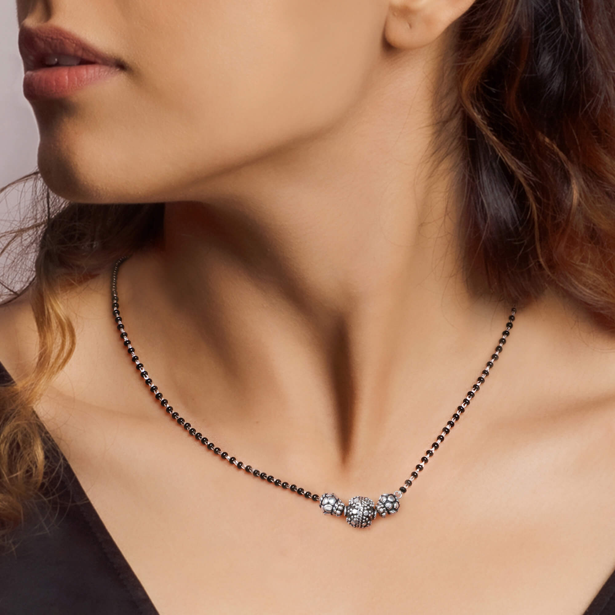 Traditional silver tribal mangalsutra - Image 2