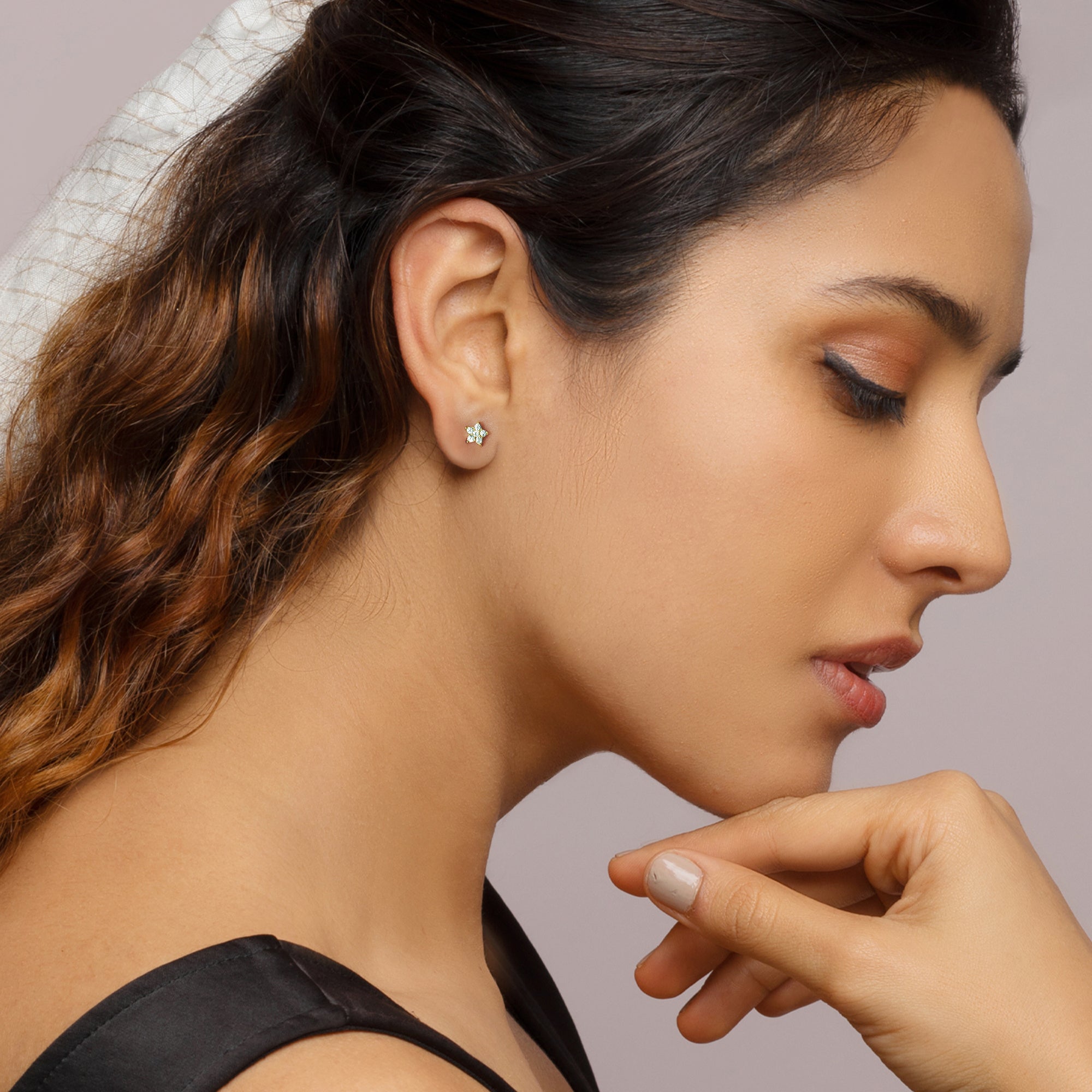 Golden star constellation studs - Image 2