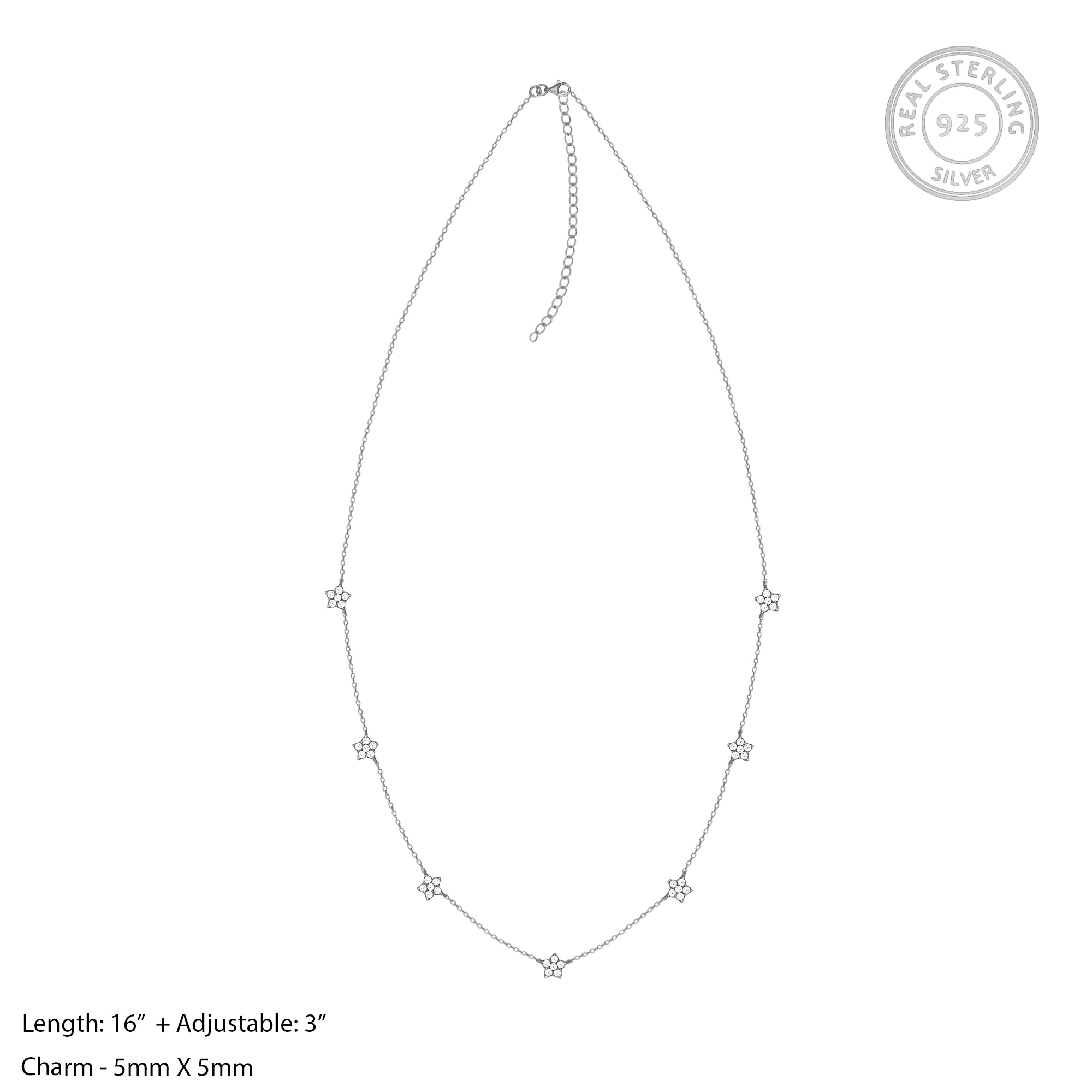 Silver Star Constellation Necklace - Image 3
