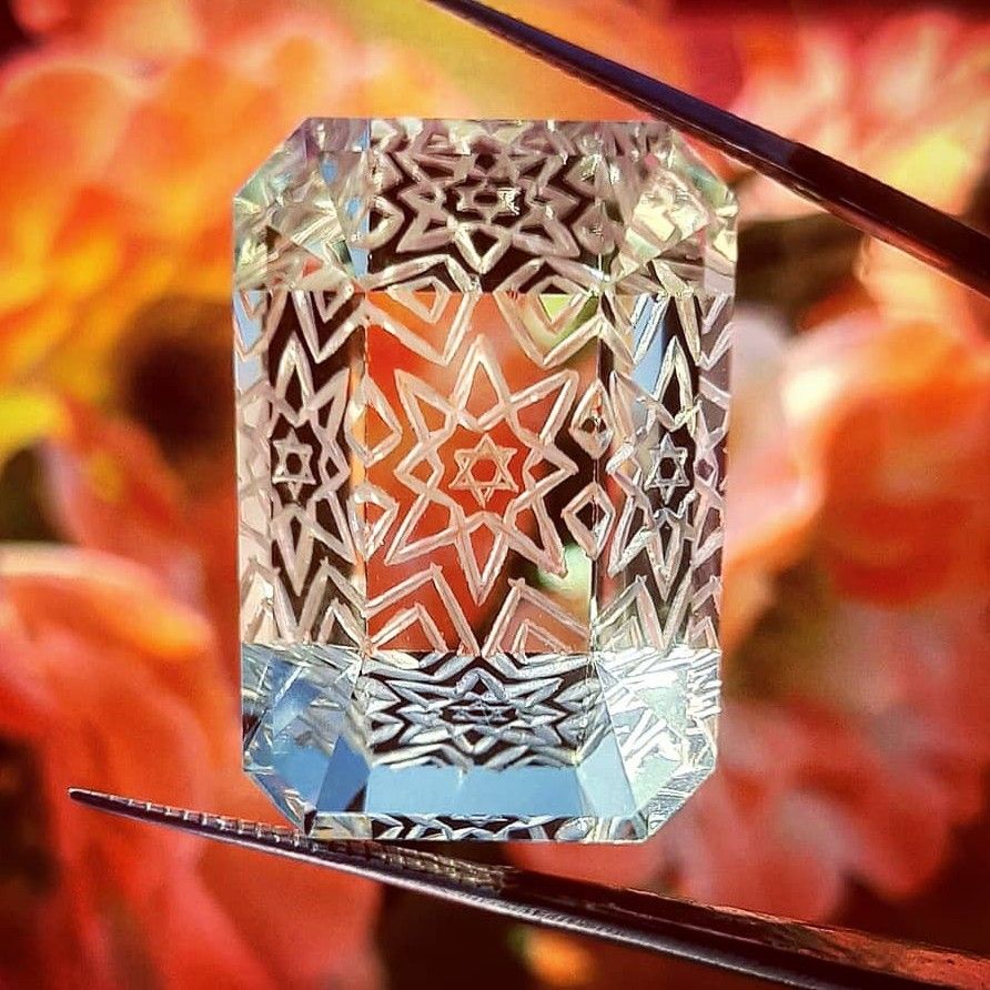 57.50ct octagonal white quartz-crystal-sphatik
