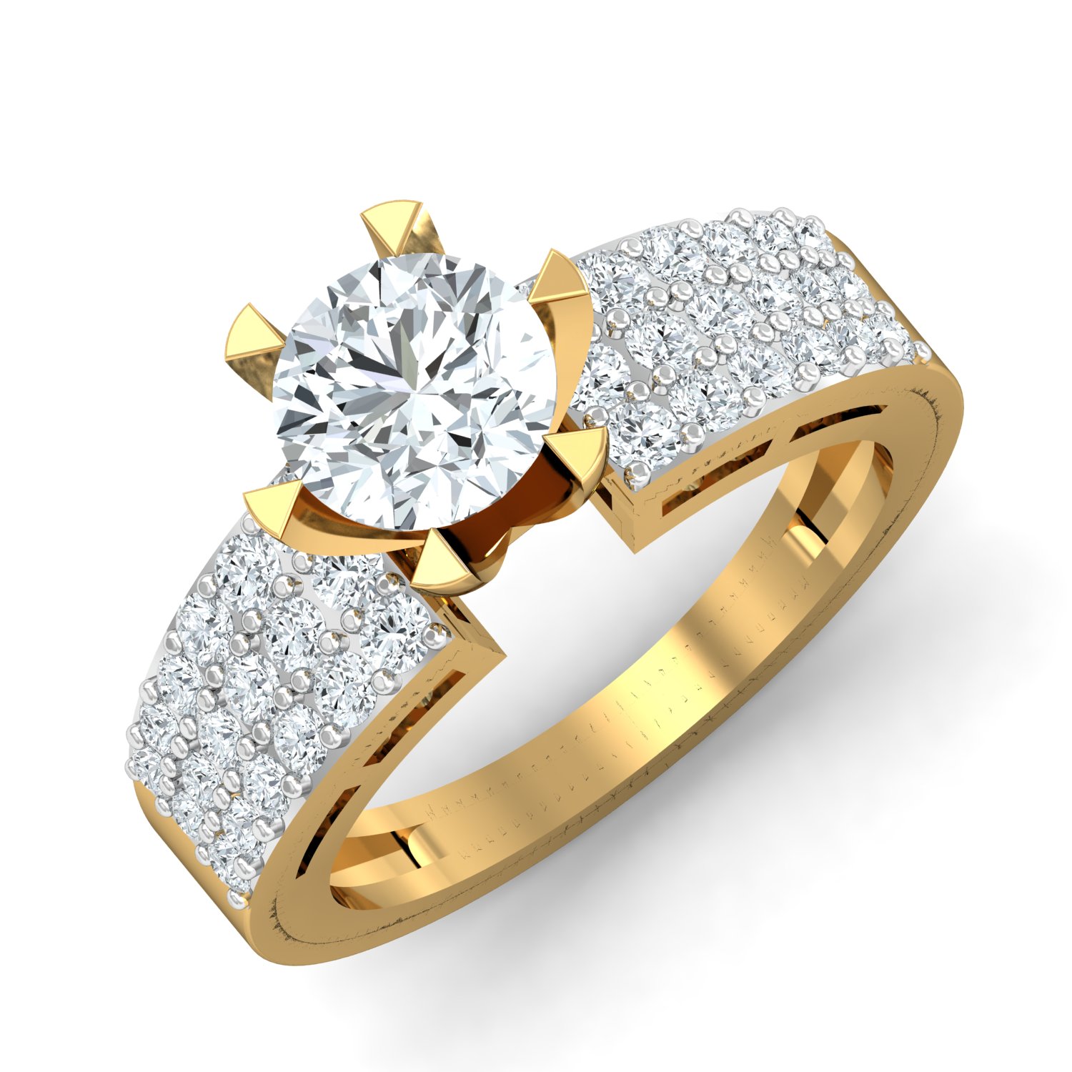 18K Gold Solitiare Stone Ring - Image 3