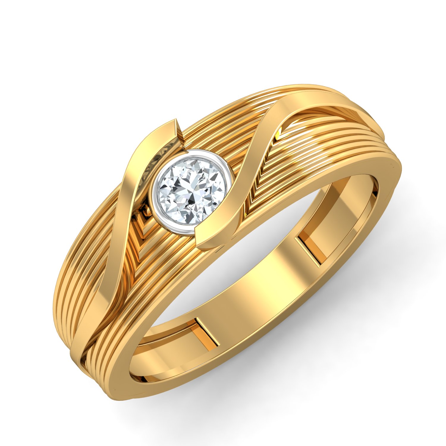 18K Gold Stylish Ring For Women