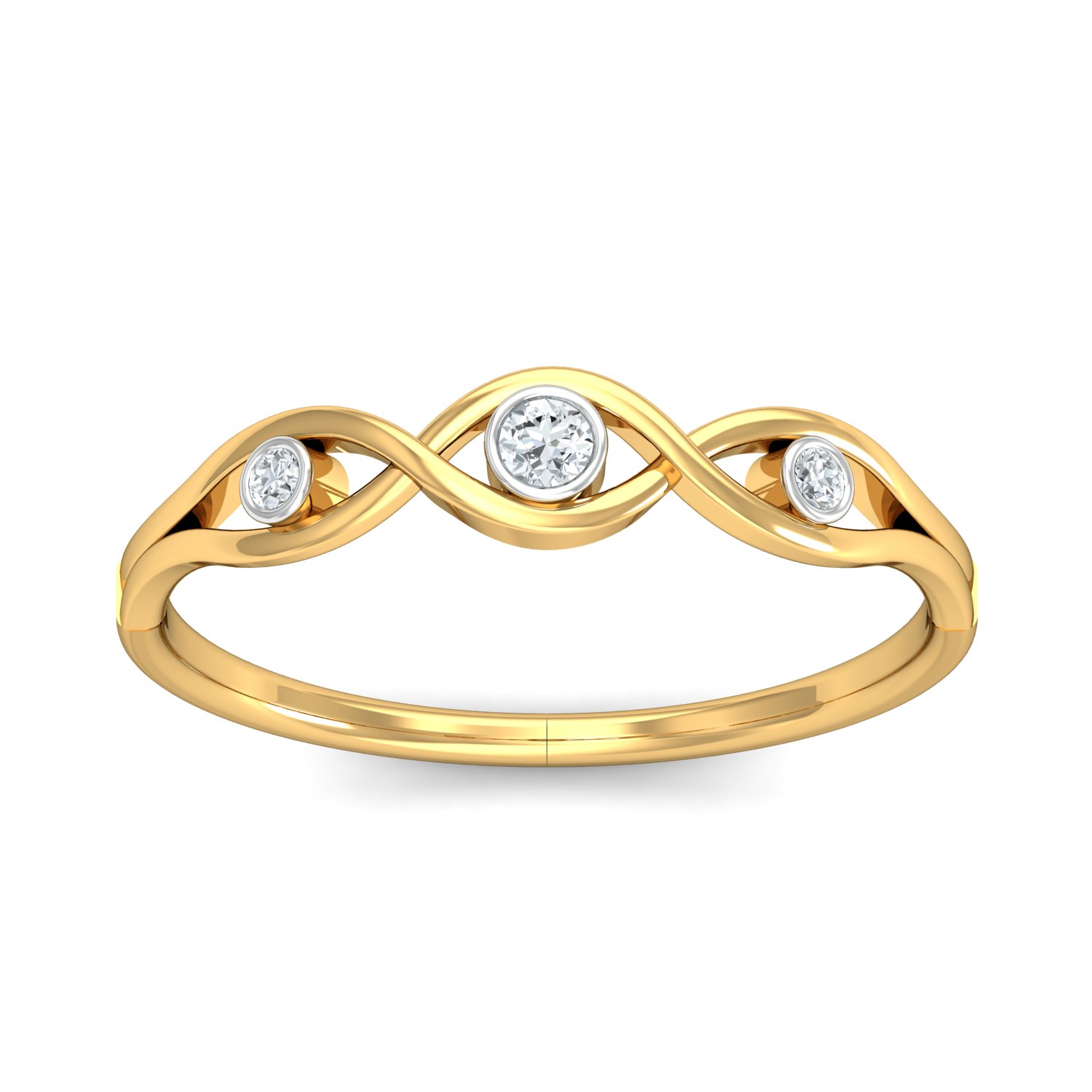 18K Gold Dazzling Diamond Ring - Image 2