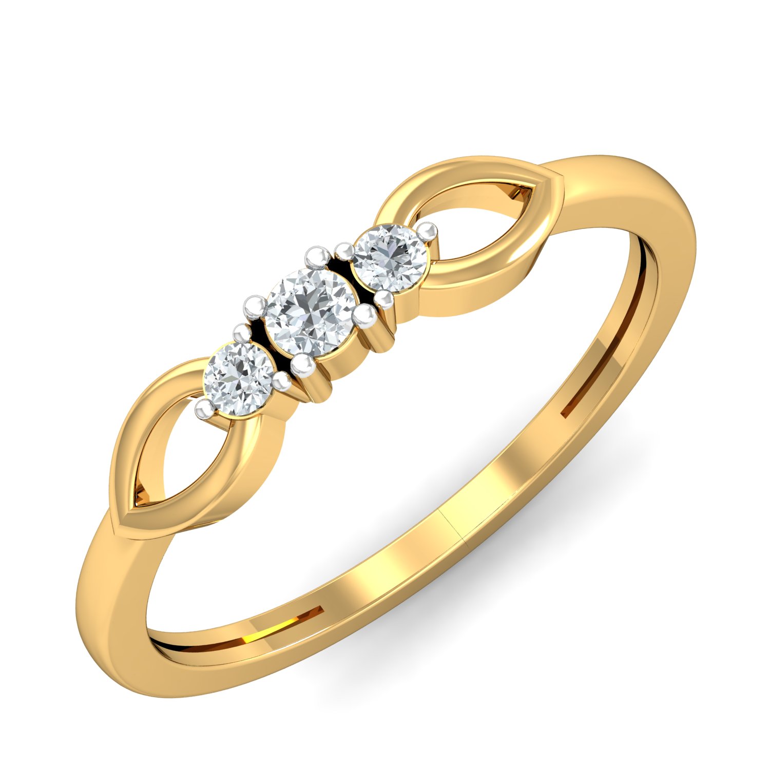 18K Gold Bow Design Ring