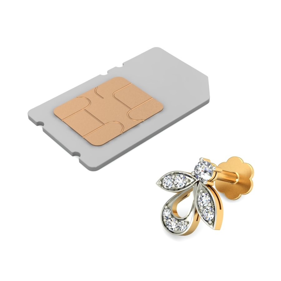 18K Gold Trending Diamond Nosepin BNP020 - Image 4