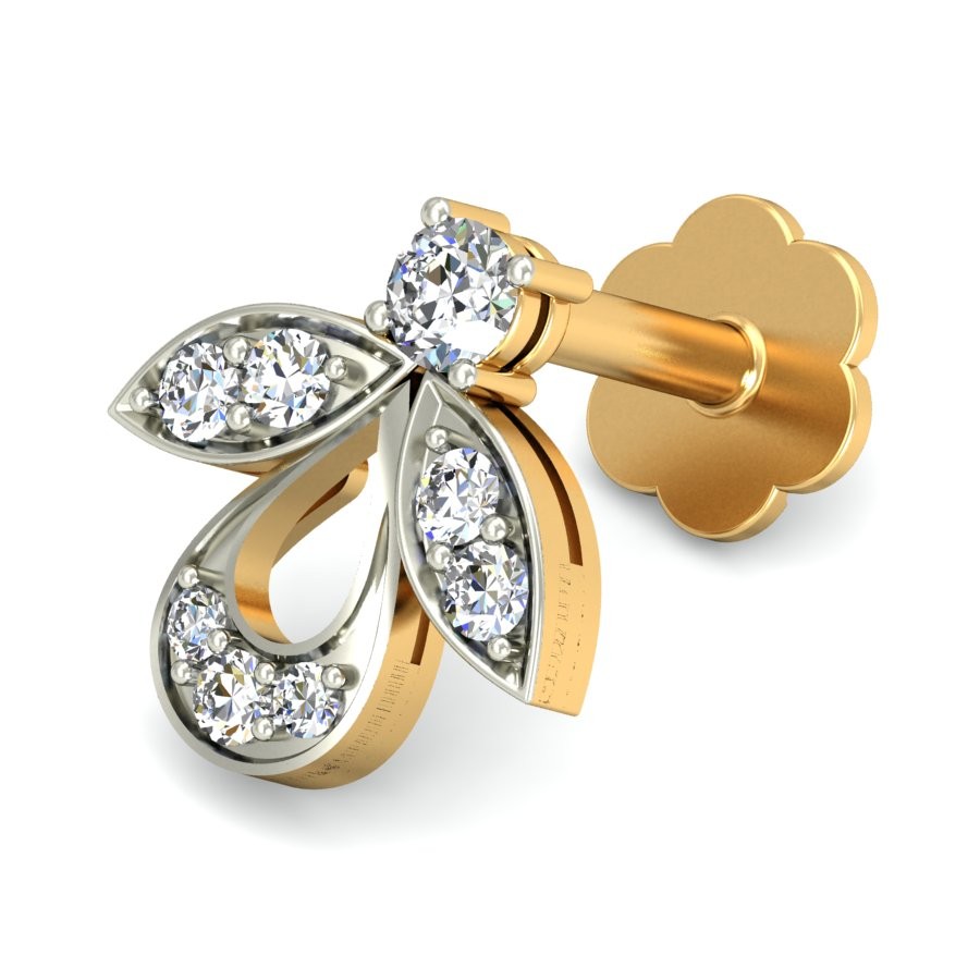 18K Gold Trending Diamond Nosepin BNP020 - Image 2