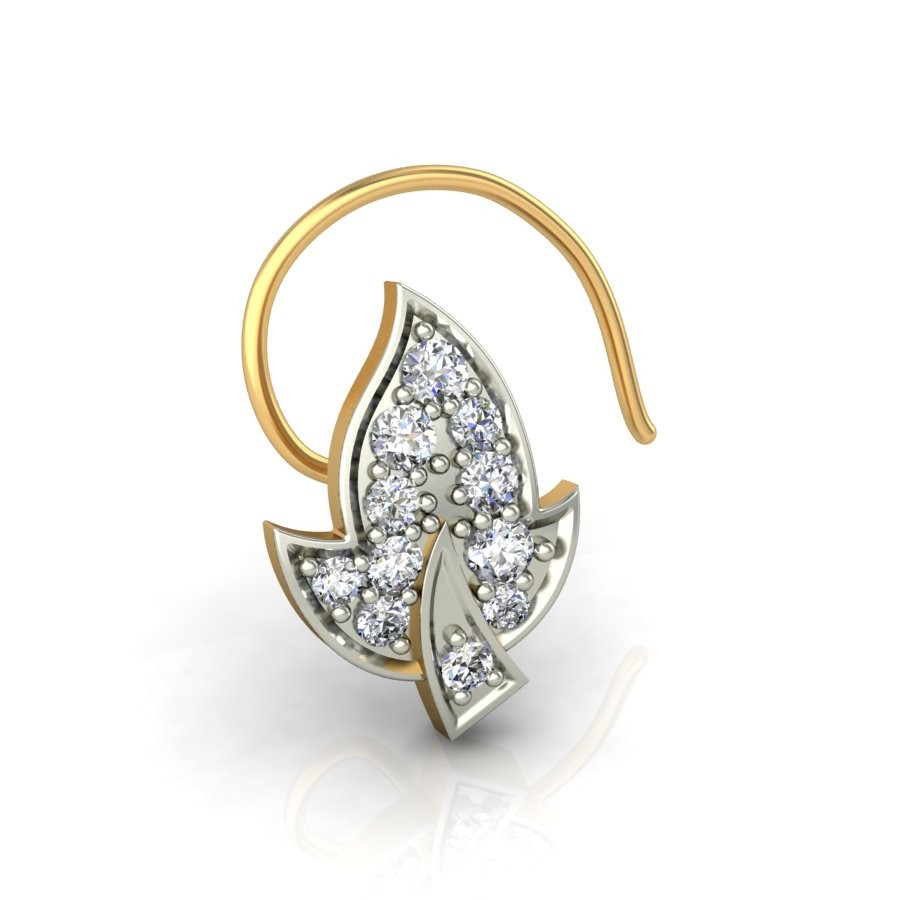 18K Gold Unique Diamond Nosepin BNP019