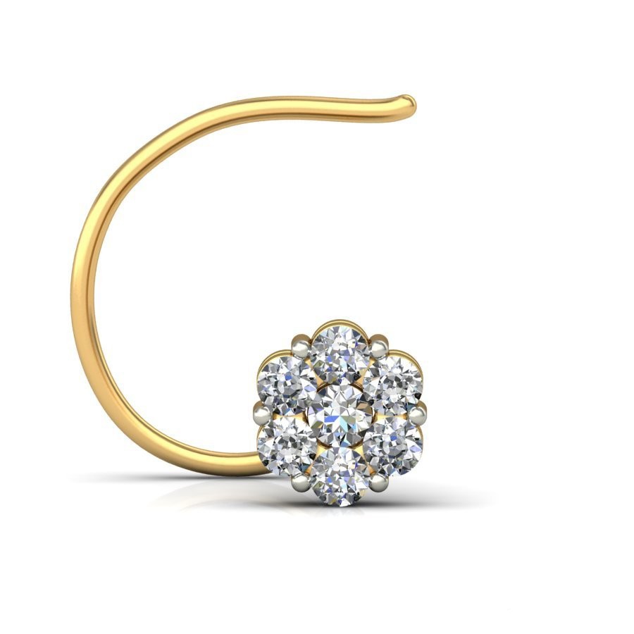 18K Gold Pretty Diamond Nosepin BNP018