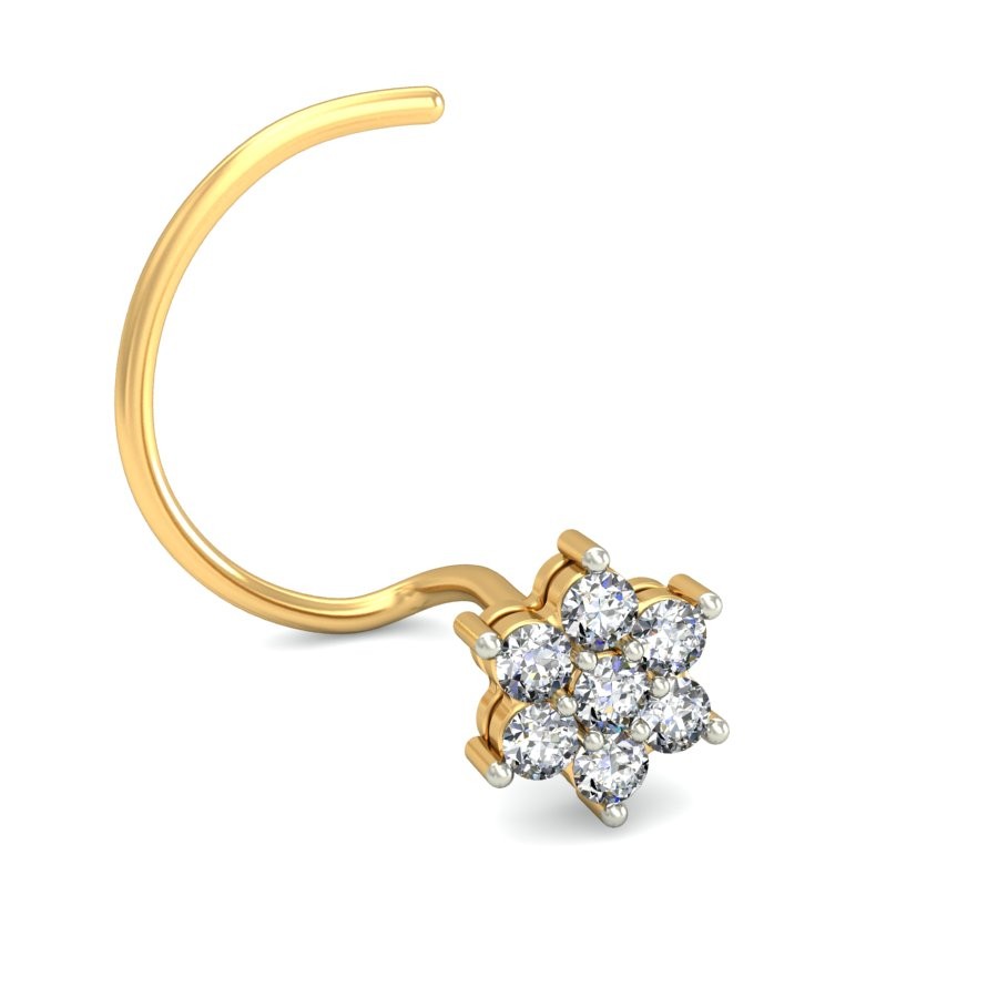 18K Gold Stunning Diamond Nosepin BNP016 - Image 3
