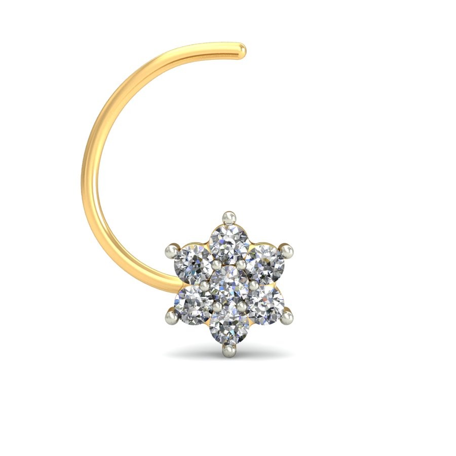 18K Gold Stunning Diamond Nosepin BNP016