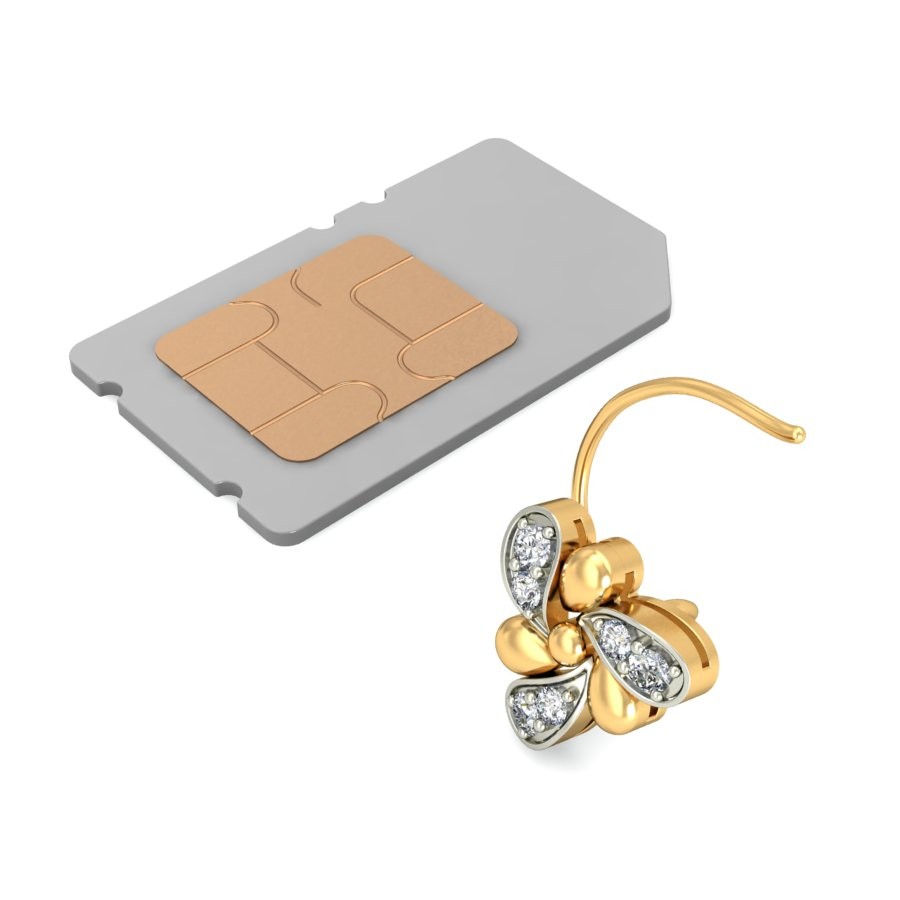 18K Gold Elite Diamond Nosepin BNP013 - Image 5