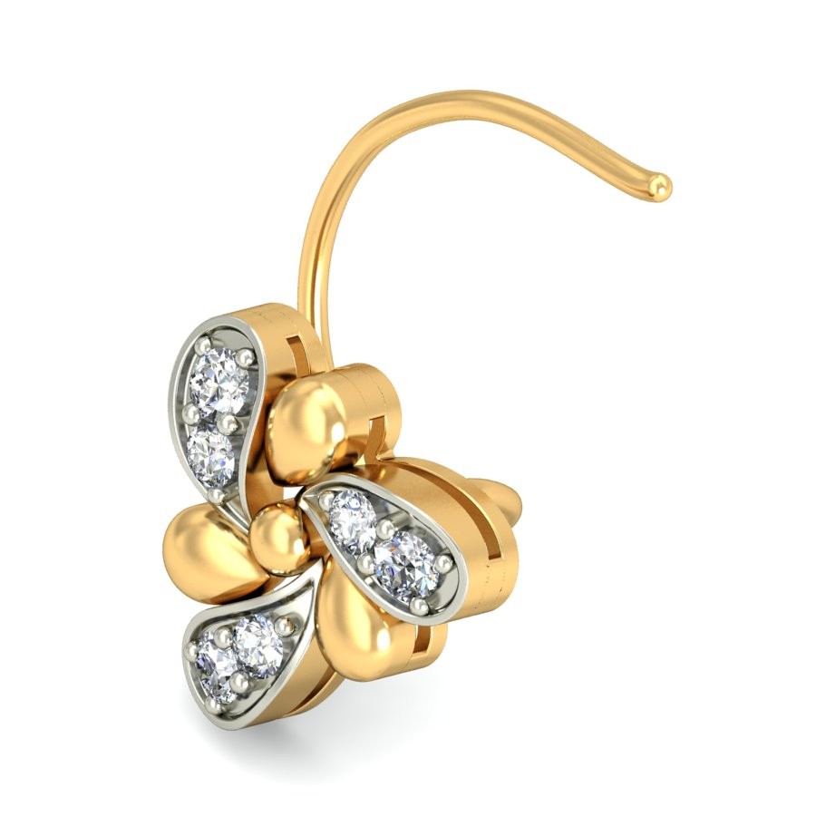 18K Gold Elite Diamond Nosepin BNP013 - Image 3