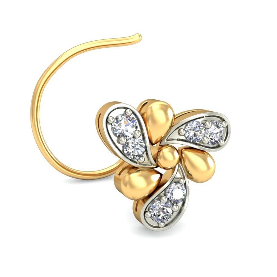 18K Gold Elite Diamond Nosepin BNP013 - Image 2