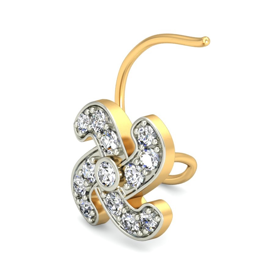 18K Gold Royal Diamond Nosepin BNP008