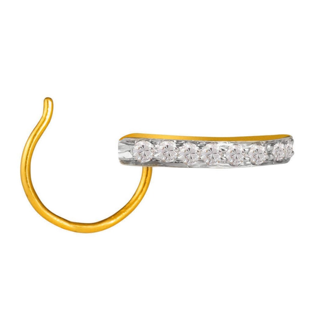 18k gold fancy diamond nosepin bnp001