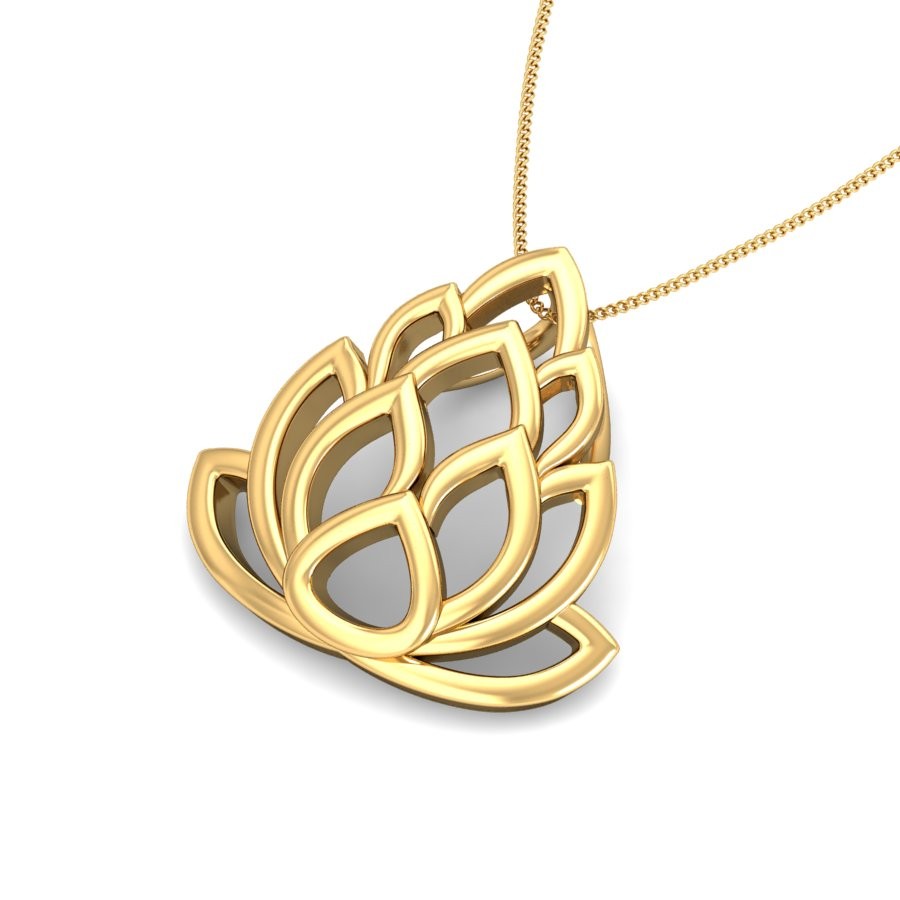 22K Gold Fine Design Pendant BPDP054 - Image 5