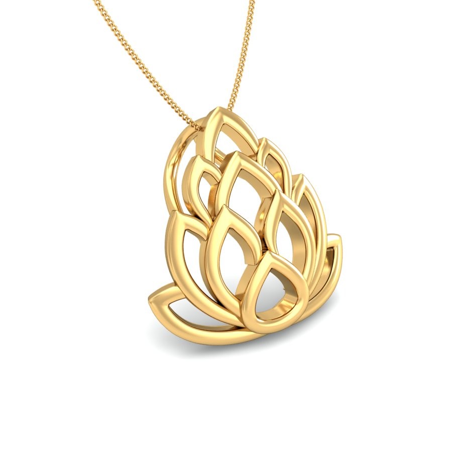 22K Gold Fine Design Pendant BPDP054 - Image 3